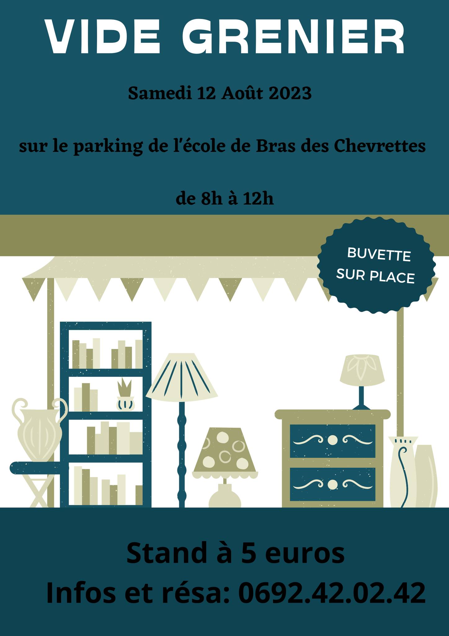 Brocante - Vide Grenier - 3ème Edition - Bras des Chevrettes - LENTOURAZ CONNECTE